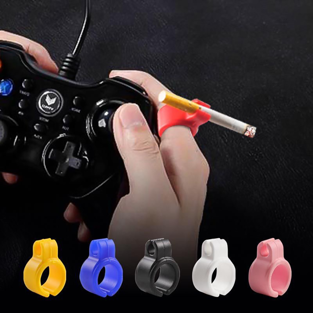Vape Ring - 실리콘 핑거 담배 거치대 링 랙,