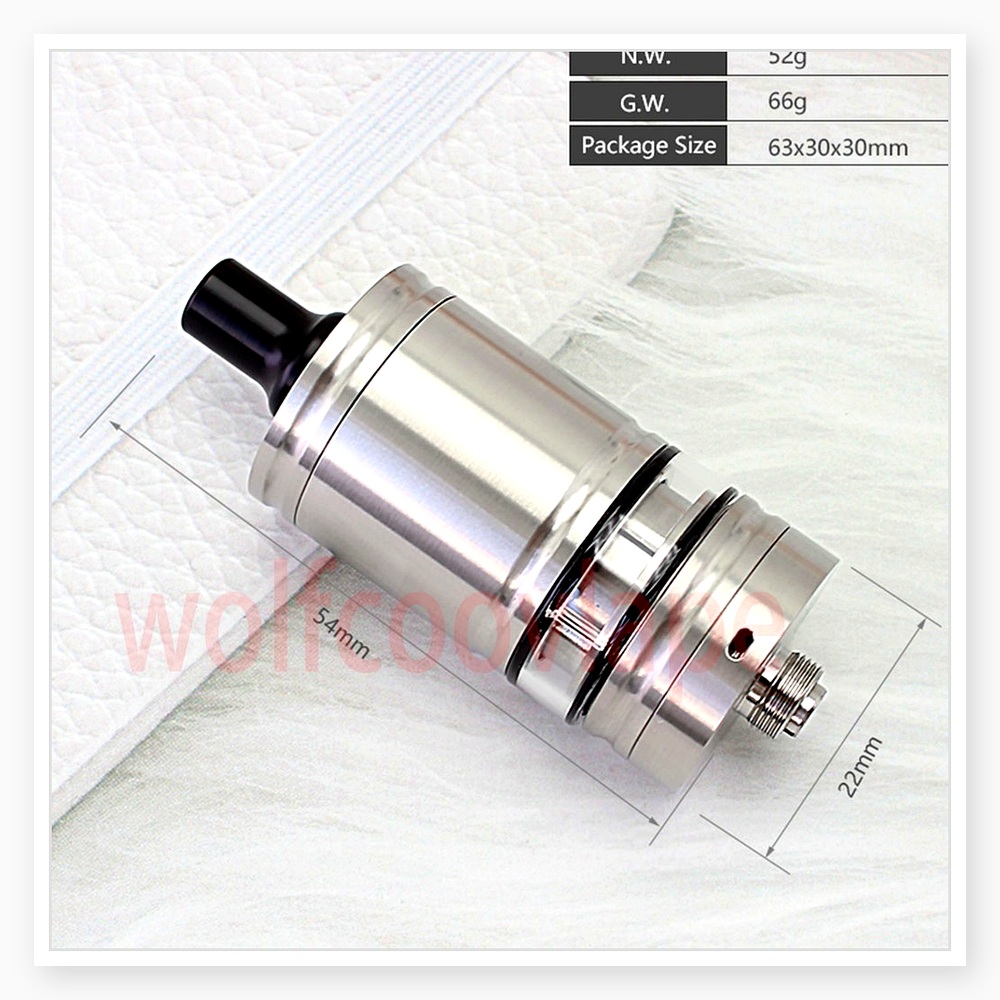 Wolfcoolvape Lindy RTA 5ml 탱크  - Vaping Air 리뷰 및 가격