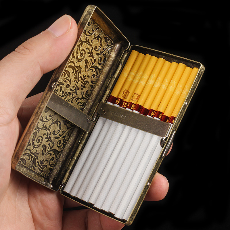 슬림 엠보싱 담배 케이스 20개 용량 휴대용 방수 흡연 - Smoking & Vaping Accessories 리뷰 및 가격