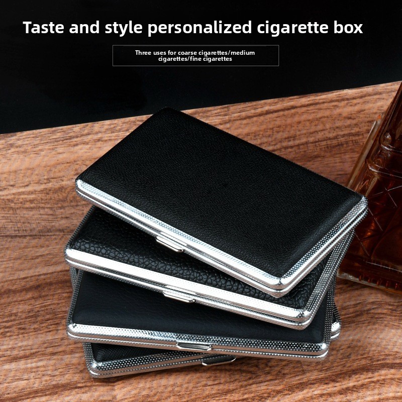 새로운 5.5 슬림 메탈 가죽 담배 케이스 20개입 휴 - Smoking & Vaping Accessories 리뷰 및 가격